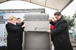 Die Neuen - Gewobag - Grundsteinlegung Landsberger Allee