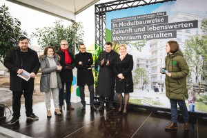 Die Neuen - Gewobag - Grundsteinlegung Landsberger Allee