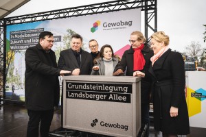 Die Neuen - Gewobag - Grundsteinlegung Landsberger Allee