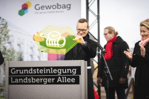 Die Neuen - Gewobag - Grundsteinlegung Landsberger Allee